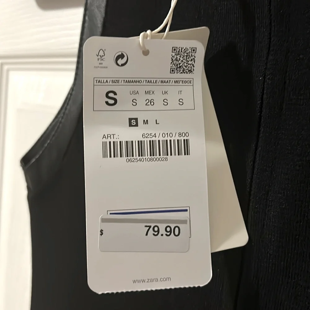 Zara dress, color black, size S - Picture 5 of 5